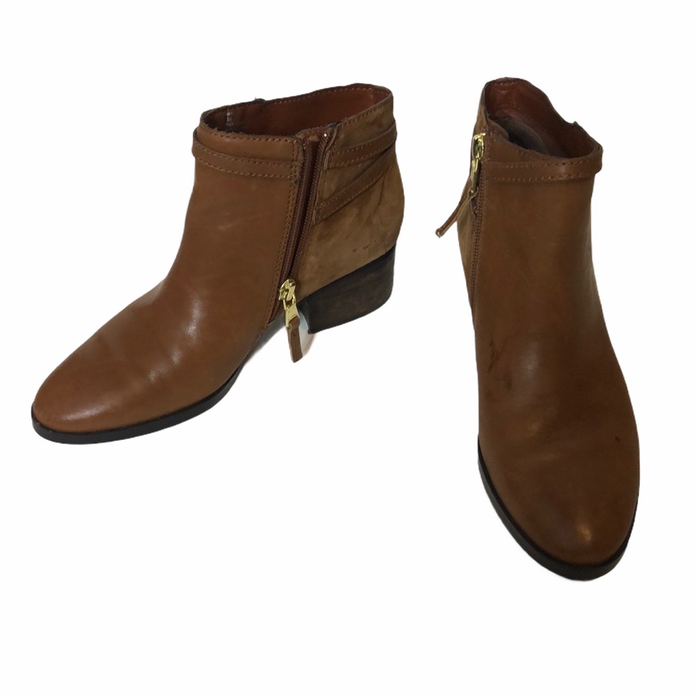 Lauren Ralph Lauren Brown Leather Ankle Boots